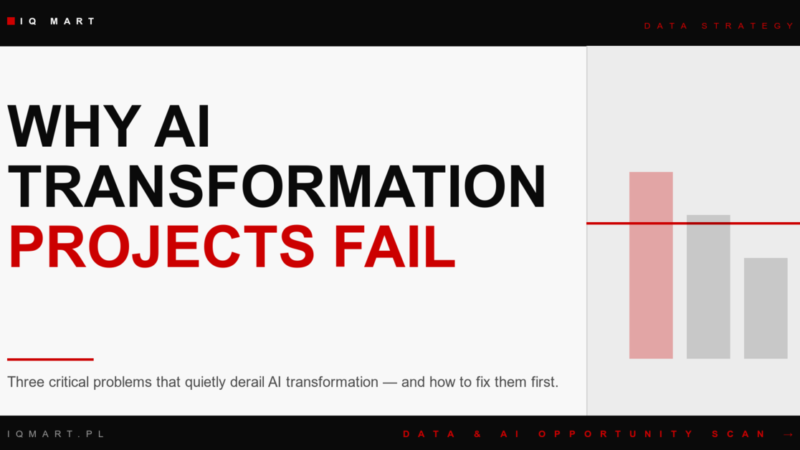 Why Most AI Transformation Projects Fail: 3 Critical Problems Leaders Must Fix First