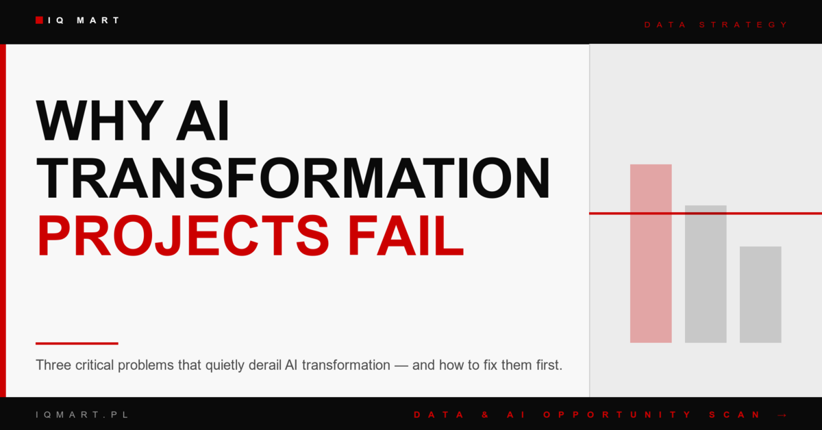 Why Most AI Transformation Projects Fail: 3 Critical Problems Leaders Must Fix First